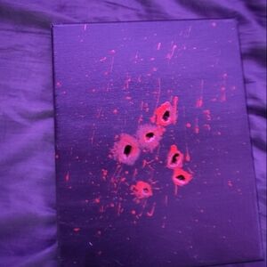 Abstract Red and Black Canvas Art